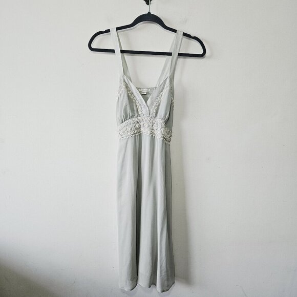 Nougat London Dresses & Skirts - Nougat London 100% Silk Beaded Dress Size 2 US 6 Fairycore Whimsy Feminine